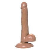 Коричневый фаллоимитатор-реалистик Delion - 20,5 см. - A-toys