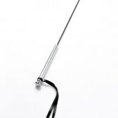 Черный кожаный стек с гладкой ручкой - 55 см. - Crazy Handmade - купить с доставкой в Рубцовске