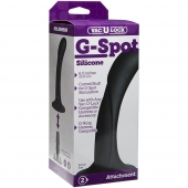 Черная изогнутая насадка Vac-U-Lock G-Spot - 16,5 см. - Doc Johnson - купить с доставкой в Рубцовске