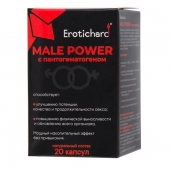Капсулы для мужчин Erotichard male power с пантогематогеном - 20 капсул (0,370 гр.) - Erotic Hard - купить с доставкой в Рубцовске