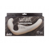 Бежевый безремневой страпон Temptation - Lola Games - купить с доставкой в Рубцовске