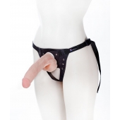 Реалистичный фаллос на поясе Harness - 20,5 см. - LOVETOY (А-Полимер) - купить с доставкой в Рубцовске
