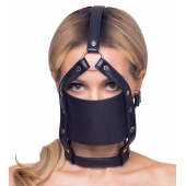 Черный намордник с кляпом-шаром Head Harness With A Gag - Orion - купить с доставкой в Рубцовске