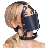 Черный намордник с кляпом-шаром Head Harness With A Gag - Orion - купить с доставкой в Рубцовске