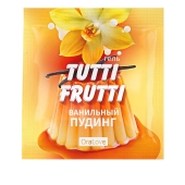 Пробник гель-смазки Tutti-frutti со вкусом ванильного пудинга - 4 гр. - Биоритм - купить с доставкой в Рубцовске
