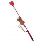 Стек с красным наконечником-сердечком - 70 см. - Sitabella - купить с доставкой в Рубцовске