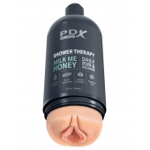 Телесный мастурбатор-вагина Shower Therapy Milk Me Honey - Pipedream - в Рубцовске купить с доставкой