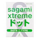 Презерватив Sagami Xtreme Type-E с точками - 1 шт. - Sagami - купить с доставкой в Рубцовске