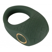 Зеленое эрекционное виброкольцо Luxurious Vibro Cock Ring - Orion - в Рубцовске купить с доставкой