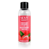 Массажное масло Sexy Sweet Nectar Lychee с феромонами и ароматом личи - 75 мл. - Биоритм - купить с доставкой в Рубцовске