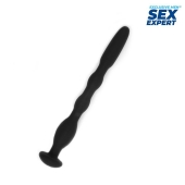 Черный силиконовый уретральный стимулятор - 10 см. - Sex Expert - купить с доставкой в Рубцовске
