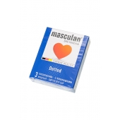 Презервативы с пупырышками Masculan Dotted - 3 шт. - Masculan - купить с доставкой в Рубцовске