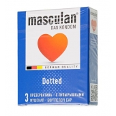 Презервативы с пупырышками Masculan Dotted - 3 шт. - Masculan - купить с доставкой в Рубцовске