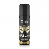 Съедобный гель Dual Vibe Pina Colada с эффектом вибрации и вкусом коктейля пина колада - 15 мл. - ORGIE - купить с доставкой в Рубцовске