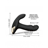 Черный вибромассажер простаты Multi P-Joy с 3 моторами - Dorcel - в Рубцовске купить с доставкой