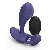 Темно-синий вибромассажер Witty P G Vibrator with Remote Control - Love to Love - в Рубцовске купить с доставкой