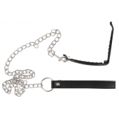 Зажим для половых губ с поводком Pussy Clamp With A Leash - Orion - купить с доставкой в Рубцовске