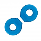 Комплект из двух колец для пениса 2-Pack Ultra-Stretch Stamina Endurance Ring - BlueLine - в Рубцовске купить с доставкой