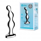 Стальной анальный фаллоимитатор для простаты Stainless Steel Anal Beads - 13 см. - b-Vibe - в Рубцовске купить с доставкой