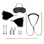 Большой эротический набор из 12 предметов Interchangeable Collar   Nipple Clips Set - Lux Fetish - купить с доставкой в Рубцовске