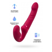 Малиновый безремневой страпон Lapis - 23 см. - Lovense - купить с доставкой в Рубцовске