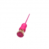 Розовый тонкий стимулятор Nipple Vibrator - 23 см. - I-MOON - купить с доставкой в Рубцовске