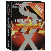 Презервативы Sagami Xtreme ENERGY с ароматом энергетика - 3 шт. - Sagami - купить с доставкой в Рубцовске