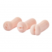 Набор из 3 мастурбаторов The Girl Next Door Tina - Dream Toys - в Рубцовске купить с доставкой