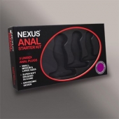 Набор из 3 массажеров простаты чёрного цвета NEXUS ANAL STARTER KIT - Nexus Range - в Рубцовске купить с доставкой