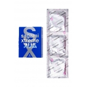 Розовые презервативы Sagami Xtreme FEEL FIT 3D - 3 шт. - Sagami - купить с доставкой в Рубцовске