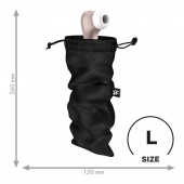 Черный мешочек для хранения игрушек Treasure Bag L - Satisfyer - купить с доставкой в Рубцовске