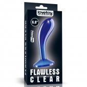 Синяя анальная втулка Flawless Clear Prostate Plug 6.0 - 15 см. - Lovetoy - в Рубцовске купить с доставкой