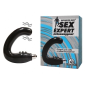 Чёрный массажёр простаты серии Sex Expert - Sex Expert - в Рубцовске купить с доставкой