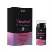 Жидкий вибратор Vibration Cotton Candy с ароматом сахарной ваты - 15 мл. - INTT - купить с доставкой в Рубцовске