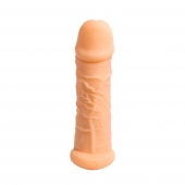 Телесный фаллоудлинитель Extra Size Bubbles - 15,5 см. - Lola Games - в Рубцовске купить с доставкой
