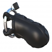 Черный замок верности Extreme Silicone Cock Blocker - Pipedream - купить с доставкой в Рубцовске