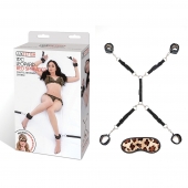 Леопардовая фиксация на матрас для рук и ног Classic Bedspreader - Lux Fetish - купить с доставкой в Рубцовске