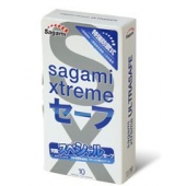 Презервативы Sagami Xtreme Ultrasafe с двойным количеством смазки - 10 шт. - Sagami - купить с доставкой в Рубцовске