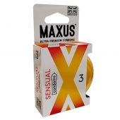 Презервативы анатомической формы Maxus Sensual - 3 шт. - Maxus - купить с доставкой в Рубцовске