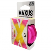 Ароматизированные презервативы Maxus Exotic Mix - 3 шт. - Maxus - купить с доставкой в Рубцовске