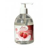 Лубрикант на водной основе Love Protection Raspberry с ароматом малины - 300 мл. - Lola Games - купить с доставкой в Рубцовске