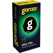 Прозрачные ультратонкие презервативы Ganzo Ultra thin - 15 шт. - Ganzo - купить с доставкой в Рубцовске