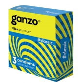 Классические презервативы с обильной смазкой Ganzo Classic - 3 шт. - Ganzo - купить с доставкой в Рубцовске