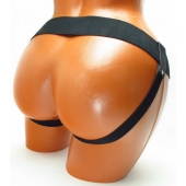 Трусики для страпона коричневого цвета - БДСМ Арсенал - купить с доставкой в Рубцовске