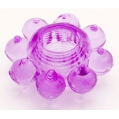 Мягкая фиолетовая гелевая насадка - Toyfa Basic - в Рубцовске купить с доставкой
