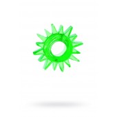 Зеленое эрекционное кольцо-солнце - Toyfa Basic - в Рубцовске купить с доставкой