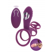 Фиолетовая эрекционная вибронасадка Halo Halo C-Ring Sleeve - Toy Joy - в Рубцовске купить с доставкой