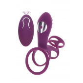 Фиолетовая эрекционная вибронасадка Halo Halo C-Ring Sleeve - Toy Joy - в Рубцовске купить с доставкой