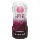Прозрачный текстурированный мастурбатор Vacuum Cup Masturbator Black Hole - Baile - в Рубцовске купить с доставкой