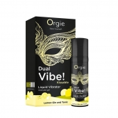 Съедобный жидкий вибратор Dual Vibe! со вкусом лимонного джина с тоником - 15 мл. - ORGIE - купить с доставкой в Рубцовске